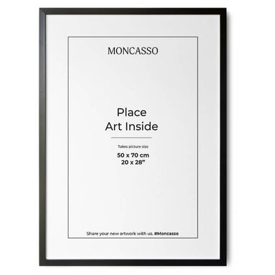 Fine Art Frame Black 50 x 70 cm Frame Moncasso
