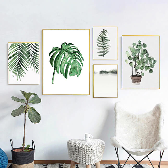 Green Plants No2 Print Wall Art Moncasso