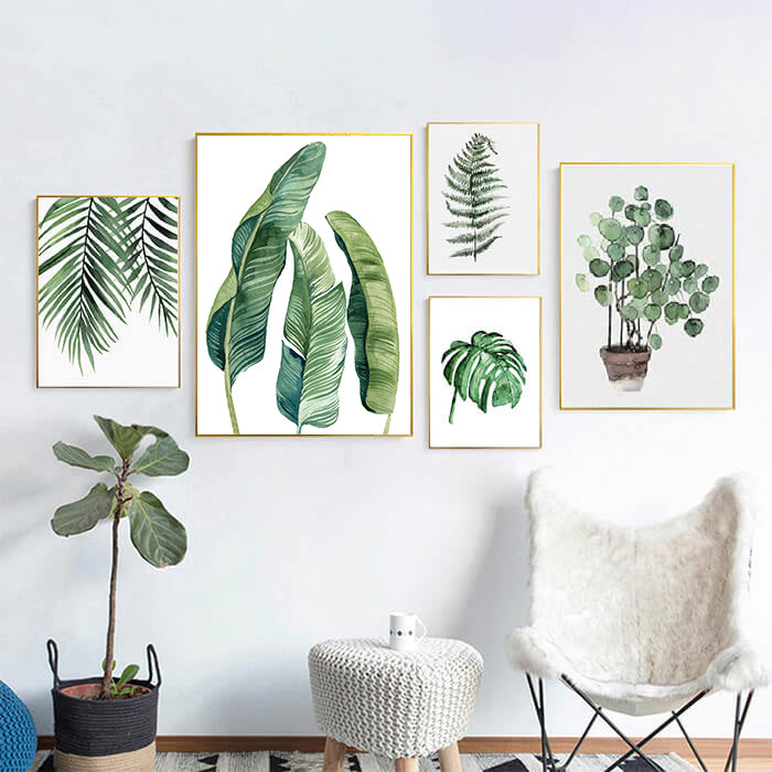 Green Plants No4 Print Wall Art Moncasso