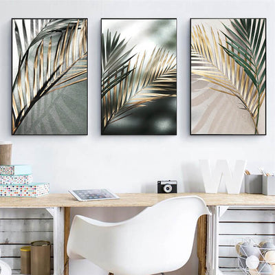 Palm Fronds Prints Wall Art Moncasso