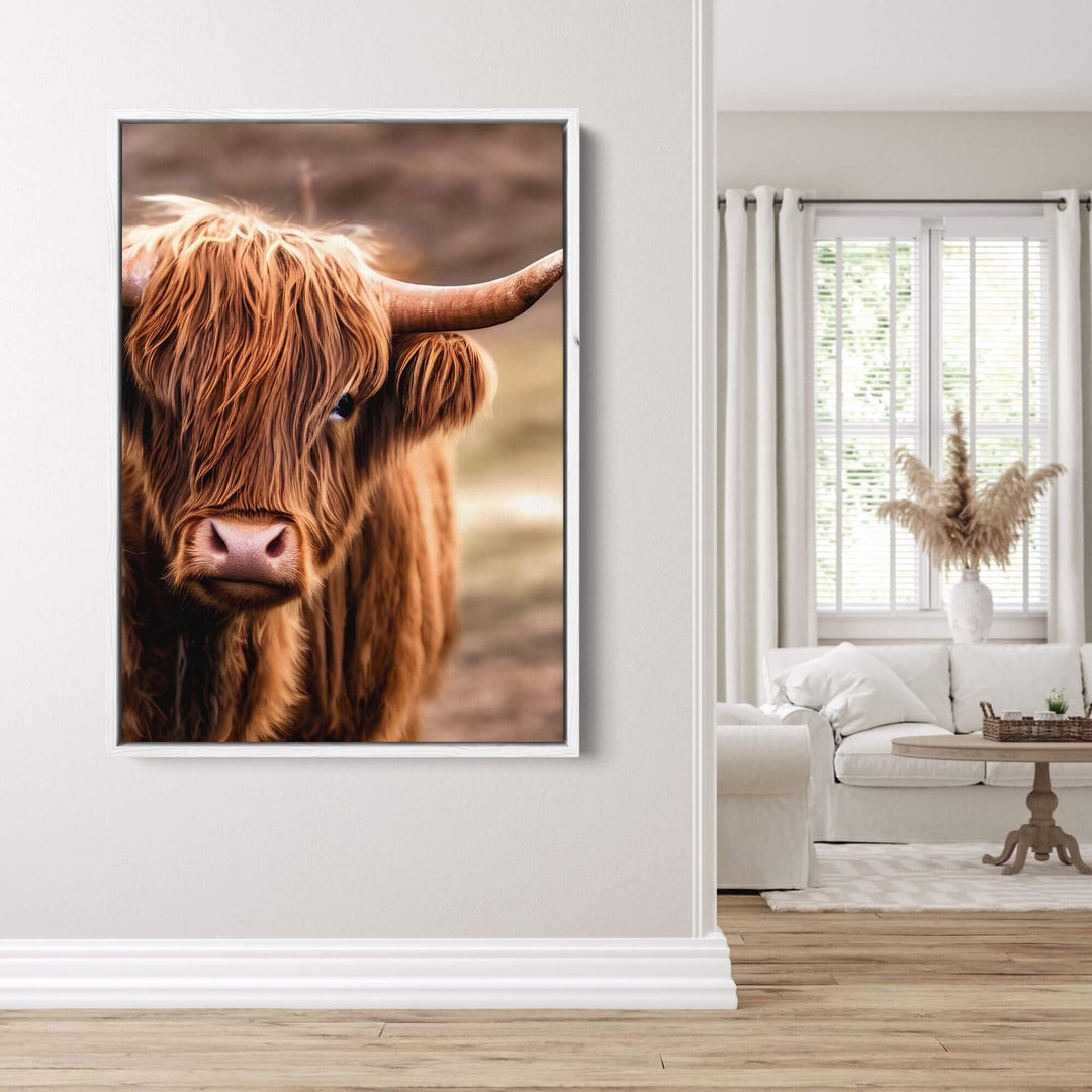Highland Cow Print Wall Art Moncasso