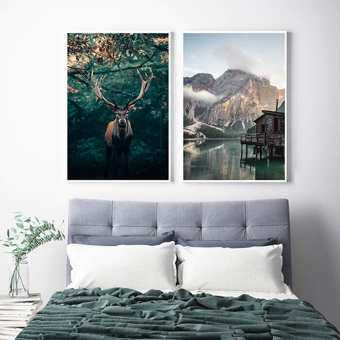 Nordic Wilderness Set of 3 Prints Wall Art Moncasso